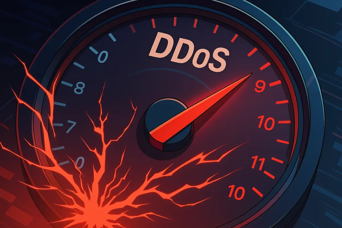 скоростомер отбелязва високата скорост на DDoS атака срещу Cloudflare
