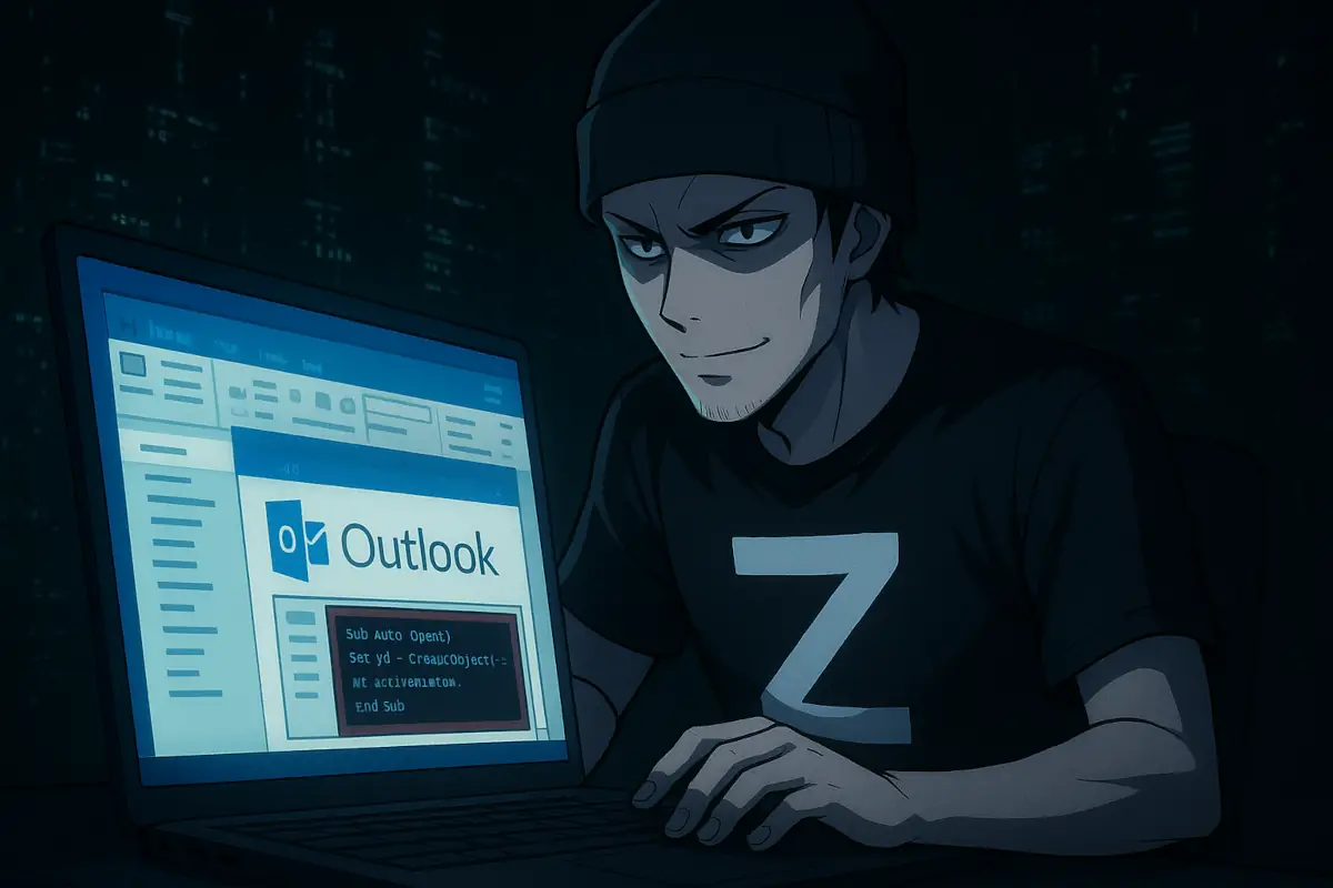 хакер нает от Руска Федерация инсталира зловреден скрипт за Outlook